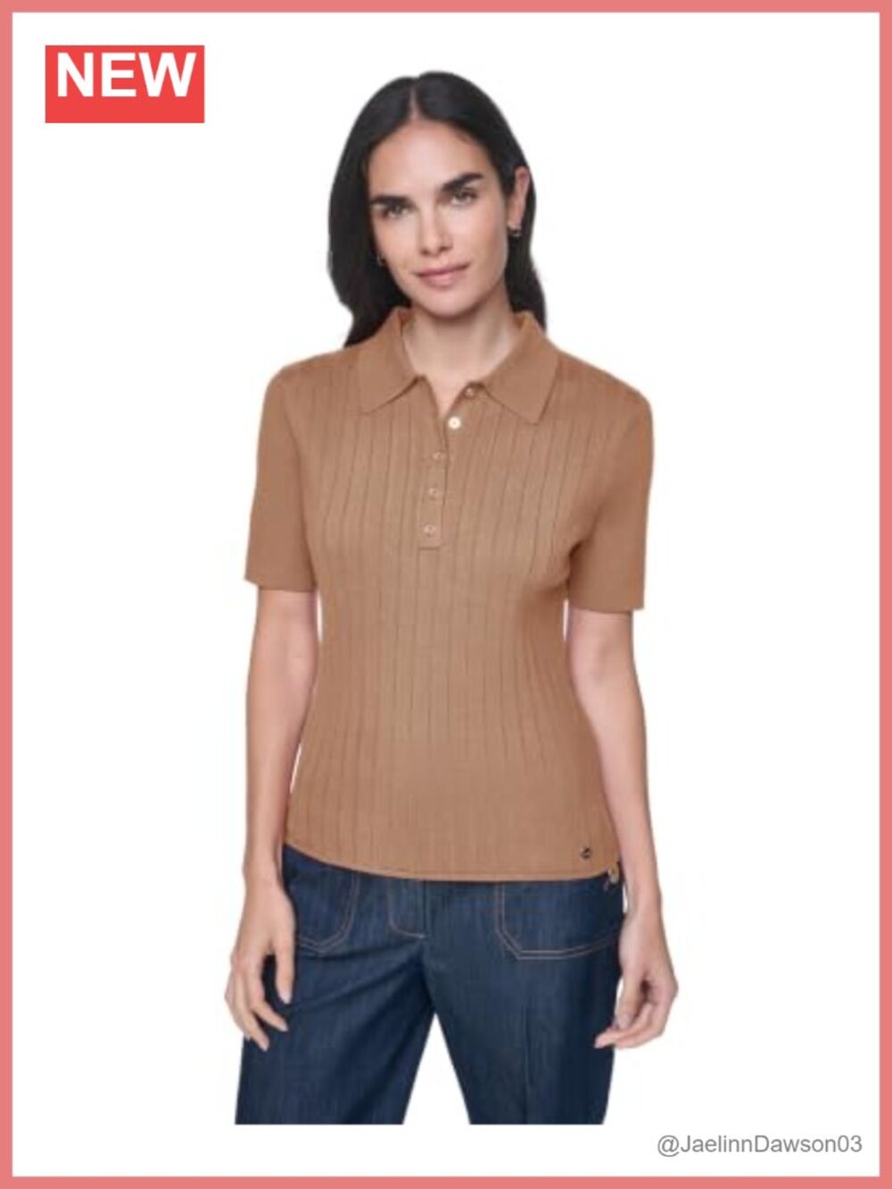 Tommy Hilfiger Short Sleeve Button Placket Polo Sweater 100% Spun Rayon